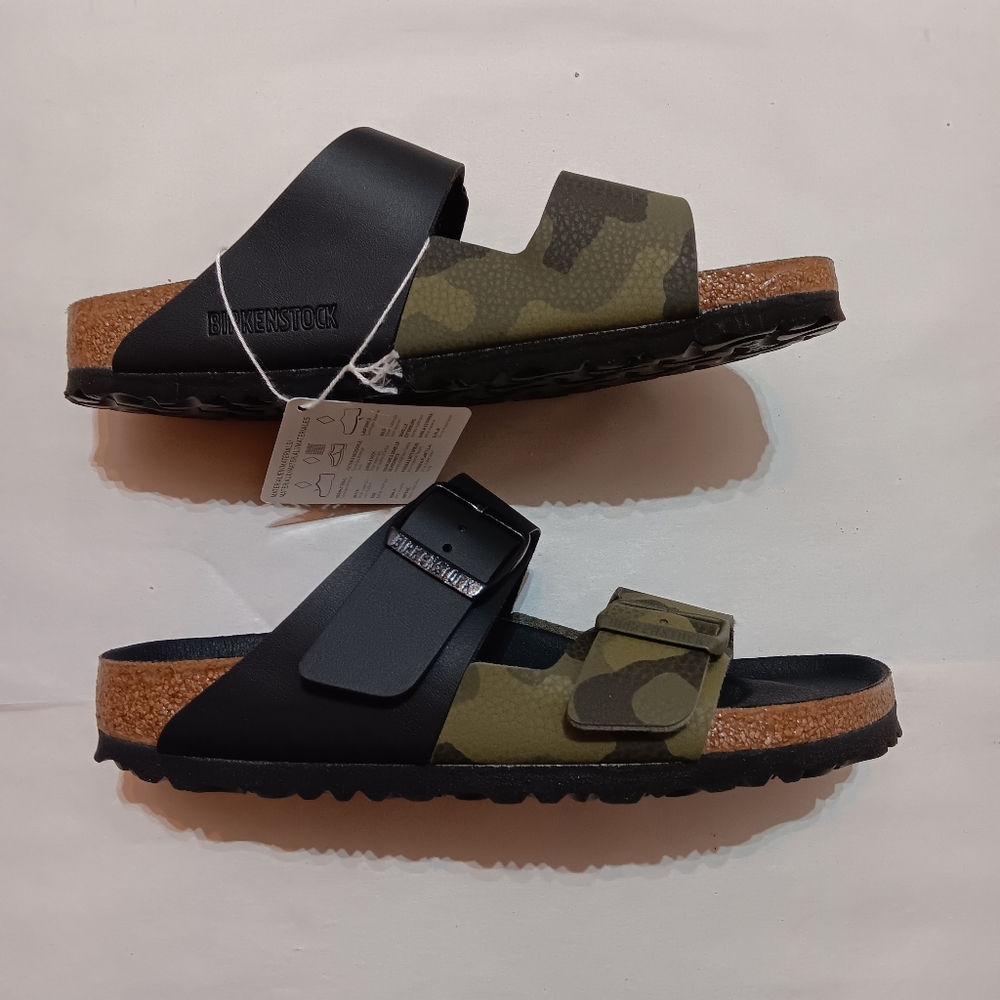 Birkenstock ARIZONA Split Sandals Black/Camo Ladies 6, Mens 4, EU37 1021191 Narr - Picture 6 of 8